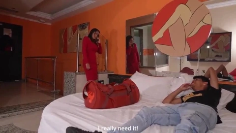 Step-son sharing bed – Hotel encounter