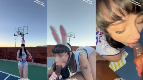 Auhneesh Nicole - Lola Bunny Gets Wild Riding a BBC Outdoors