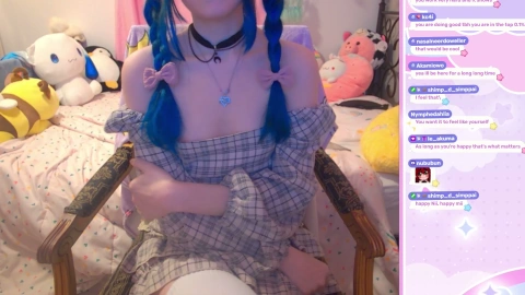 LittleNiiVT ASMR - Areola Nip Slip on Twitch Livestream